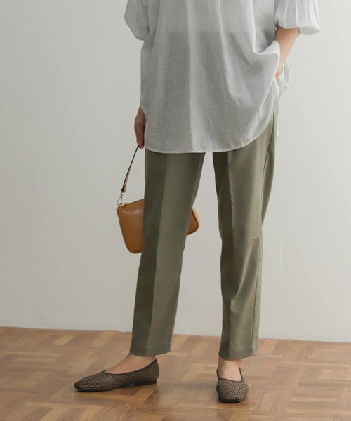 URBAN RESEARCH DOORS パンツ リネン混テーパードイージーパンツ