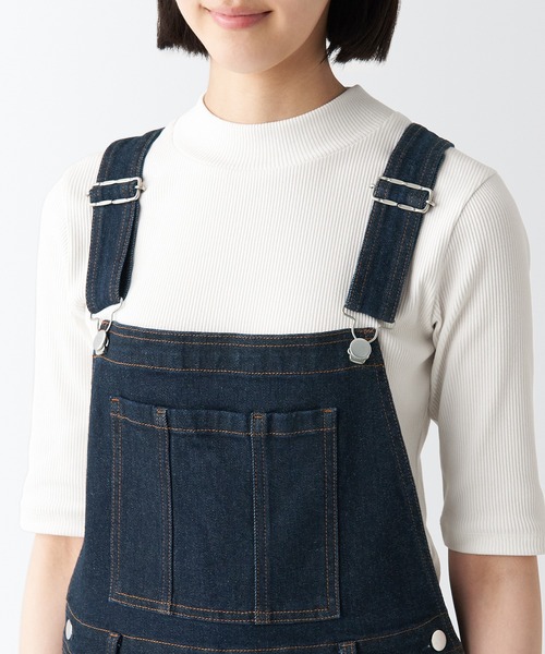 無印良品 サロペット オーバーオール ストレッチデニム