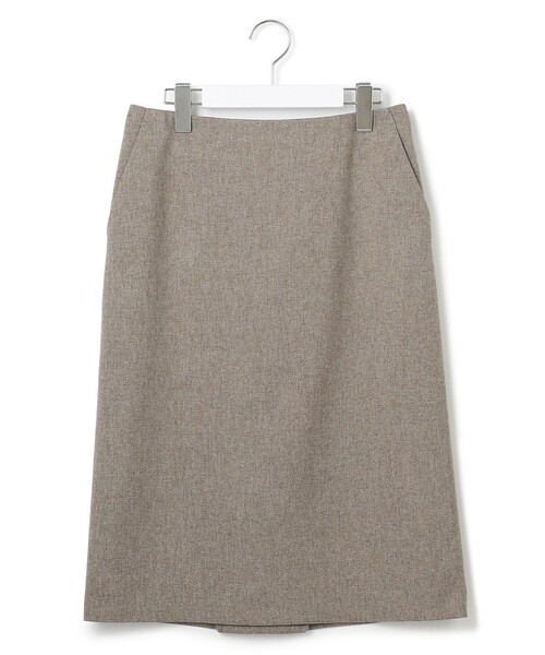 【CLASSY.掲載/洗える】ウールライクカルゼ タイト スカート 通勤服 セール】 【CLASSY.1月号掲載/洗える】ウールライクカルゼ タイト