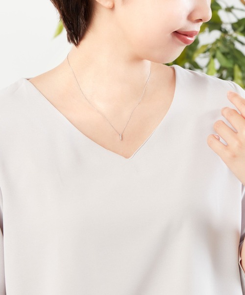 va vendome aoyama ネックレス K10ホワイトゴールド ホワイトトパーズ