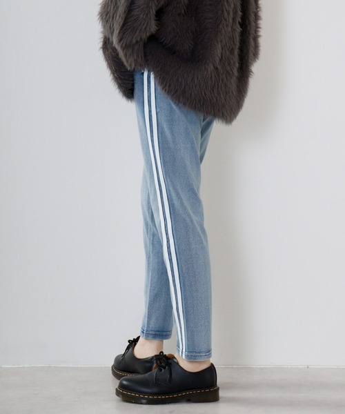 EVOLUTION（エボリューション） パンツ ライン入りジョガーパンツ