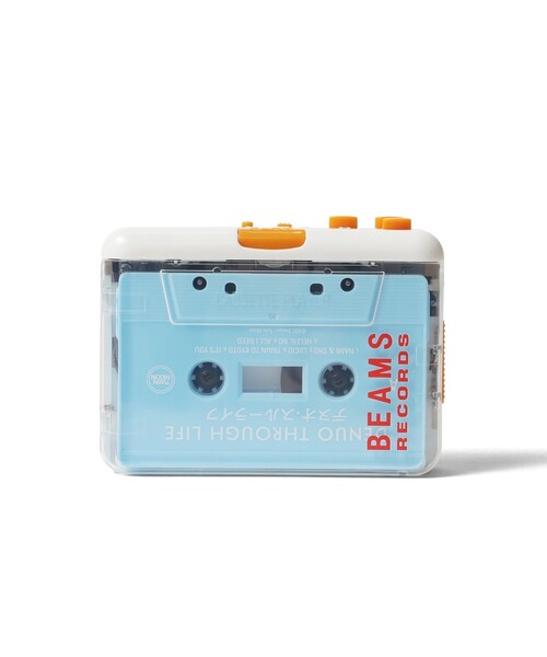 BEAMS RECORDS カセットプレーヤー　カセット6本付き BEAMS RECORDS Stereo Skelton Cassette Player : ZOZOTOWN