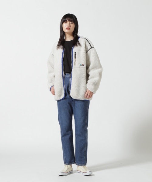 MANASTASH ノーカラーコート コート MANASTASH/マナスタッシュ