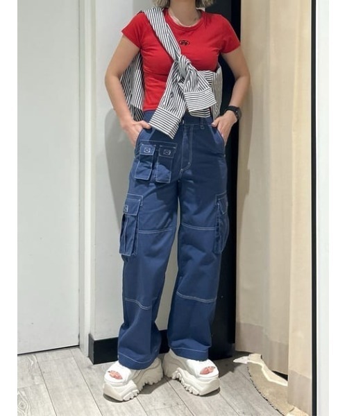 SLY カーゴパンツ MANY POCKET STRAIGHT WORK PT メニー