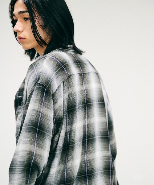 TOWNCRAFT（タウンクラフト） シャツ 60S OMBRE LOOP COLLAR SHIRT