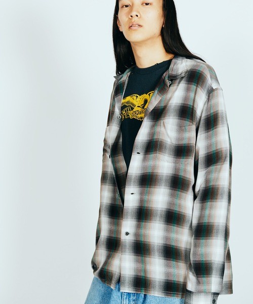 sup60s 70s TOWNCRAFT タウンクラフト オンブレチェック 美品 L 60-70s towncraft オンブレチェックシャツ タウン