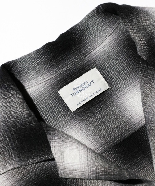 TOWNCRAFT シャツ TOWNCRAFT/タウンクラフト 60S LOOP COLLAR SHIRT 