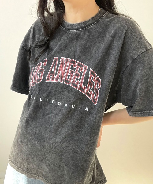 ARCADE tシャツ ピグメント加工 古着風 オーバーサイズ プリント