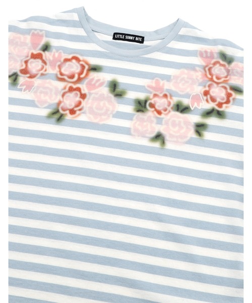 リトルサニーバイト　Tシャツ　チュニック　花柄 リトルサニーバイト（レディースTシャツ、カットソー）（柄：花