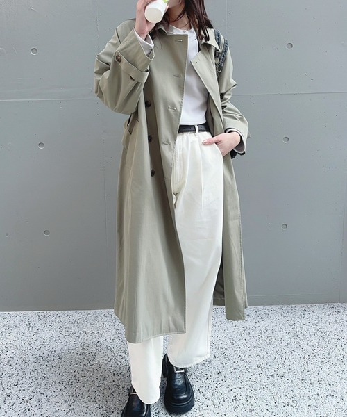 Calm Maison トレンチコート コート ビッグシルエットトレンチ