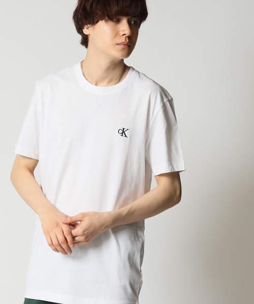 ★ ★定番ESSENTIAL SLIM コットン Tシャツ CKロゴ Calvin Klein tシャツ Jeans/ カルバンクラインジーンズ CK