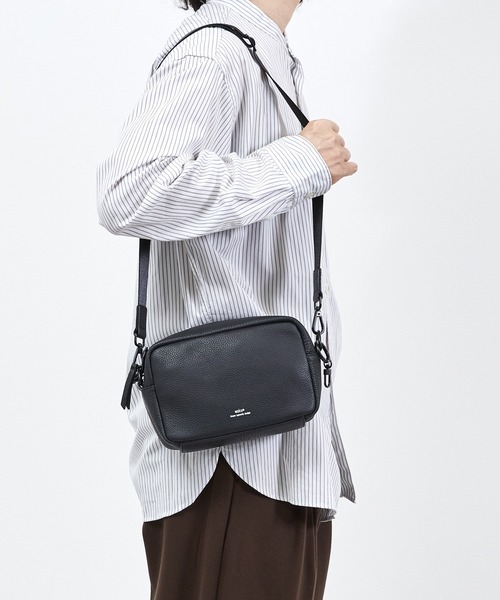 waku ワク / KURO Series 横型ショルダーBAG バッグ / WK-0085