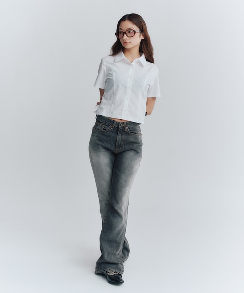 FCMM ブラウス シャツ STITCH SHIRT/ステッチシャツ レディース