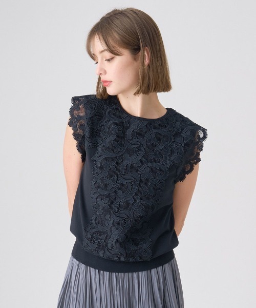 ANAYI レースレイヤードニットプルオーバー ANAYI｜レースレイヤードニットプルオーバー | Rakuten Fashion