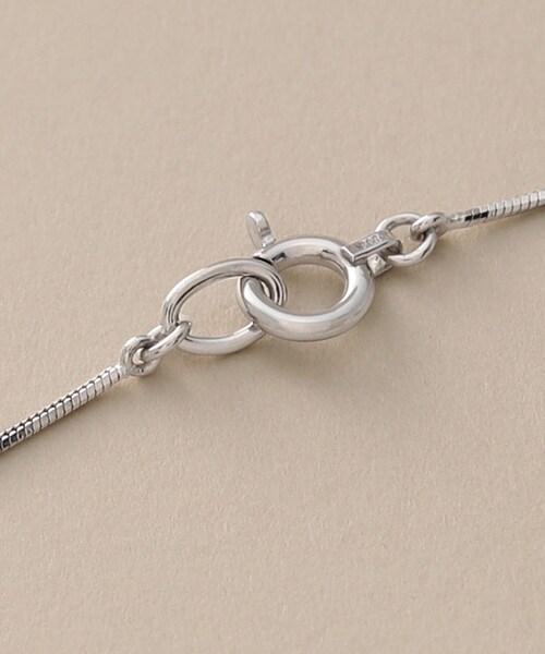 COCOSHNIK ネックレス プラチナ コンパクトチェーン ネックレス（40cm