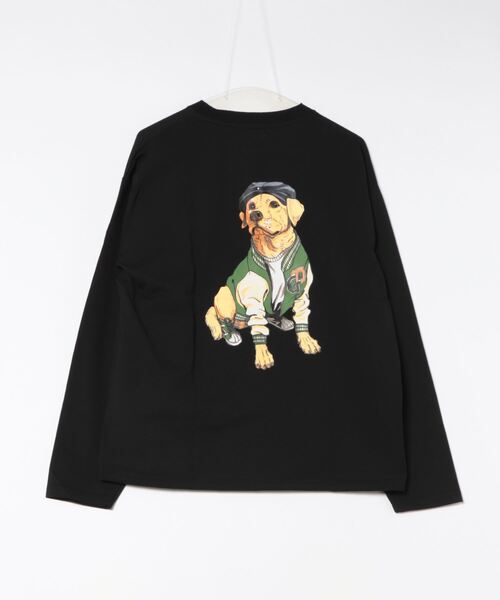 CORISCO コリスコ 犬 イヌ dog アニマル柄 ロンT Tシャツ 長袖 CORISCO tシャツ アニマル柄ロンTEE(M1) メンズ レディース