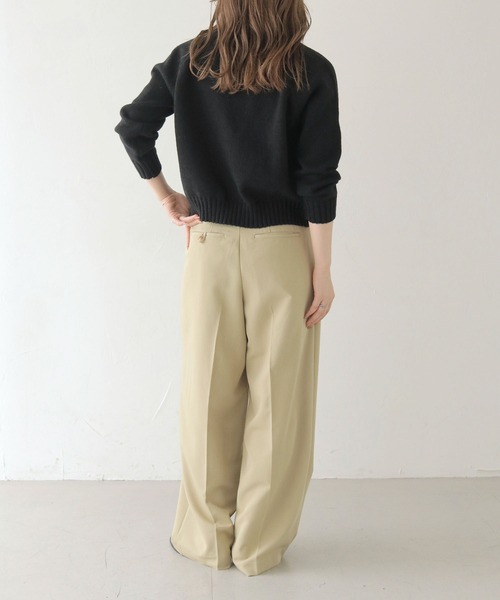 HER CLOSET カーディガン 「shemoshelly」ショート丈ダブル
