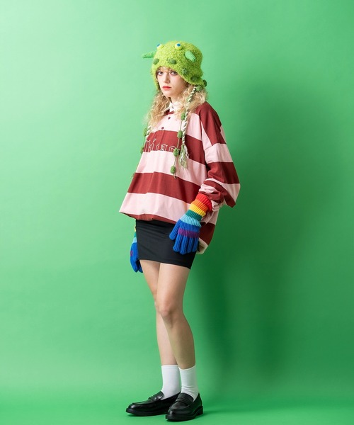 ニット帽 ニットキャップ an meets zakka 未確認モンスターイヤー