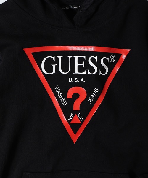 パーカー GUESS HOODED FLEECE_CORE パーカー キッズ 子供服 男の子 女の子の画像