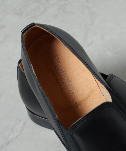 未使用級✨パドローネ　ステュディオス別注　サイドゴアシューズ　プレーントゥ PADRONE THE STANDARD LINE / 別注 SIDE GORE SHOES