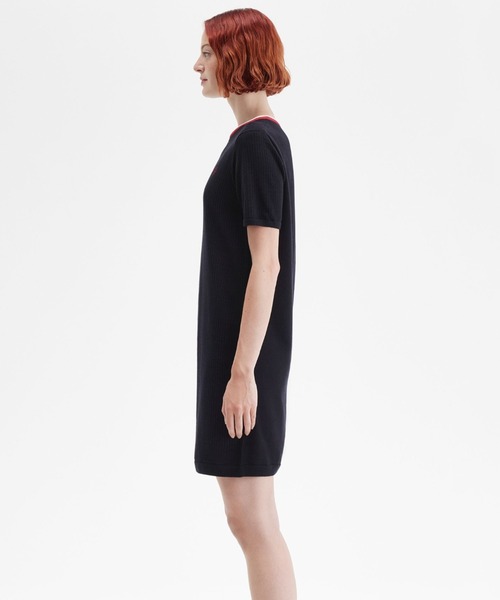 FRED PERRY ワンピース Pointelle Knitted Dress／ポインテール