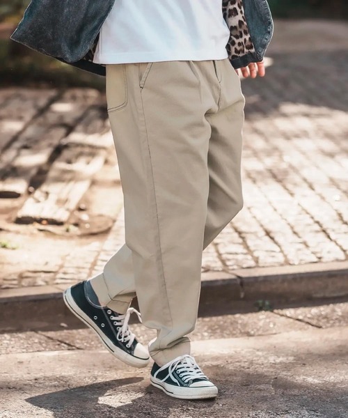 CAMBIO（カンビオ） チノパン mp13217-Tuck Stretch Easy Chino Pants