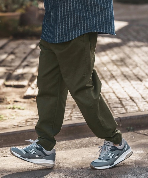 CAMBIO（カンビオ） チノパン mp13217-Tuck Stretch Easy Chino Pants