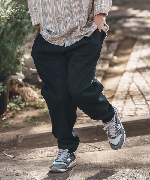 CAMBIO（カンビオ） チノパン mp13217-Tuck Stretch Easy Chino Pants