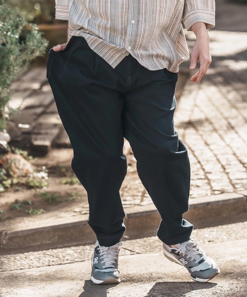 CAMBIO（カンビオ） チノパン mp13217-Tuck Stretch Easy Chino Pants