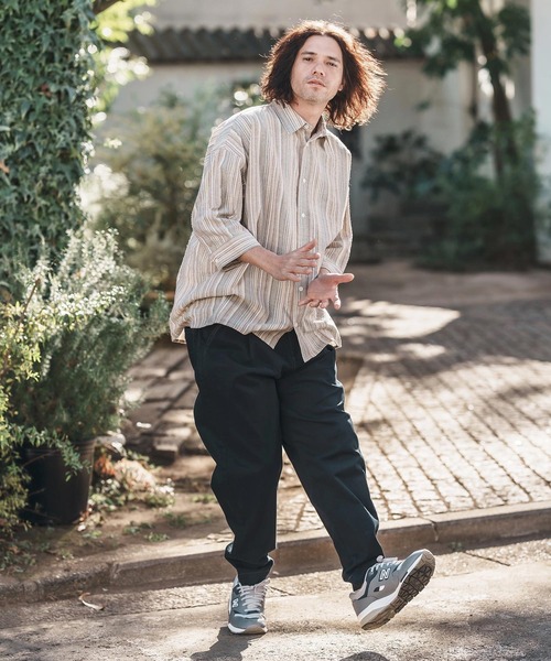 CAMBIO（カンビオ） チノパン mp13217-Tuck Stretch Easy Chino Pants