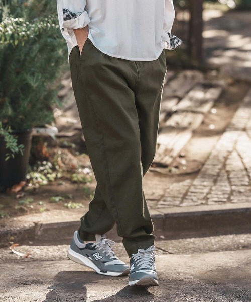 CAMBIO（カンビオ） チノパン mp13217-Tuck Stretch Easy Chino Pants