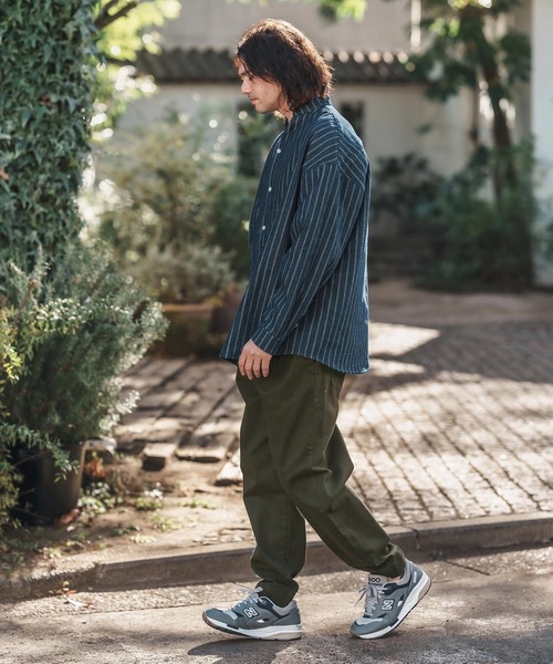 CAMBIO（カンビオ） チノパン mp13217-Tuck Stretch Easy Chino Pants
