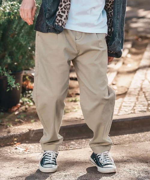 CAMBIO（カンビオ） チノパン mp13217-Tuck Stretch Easy Chino Pants