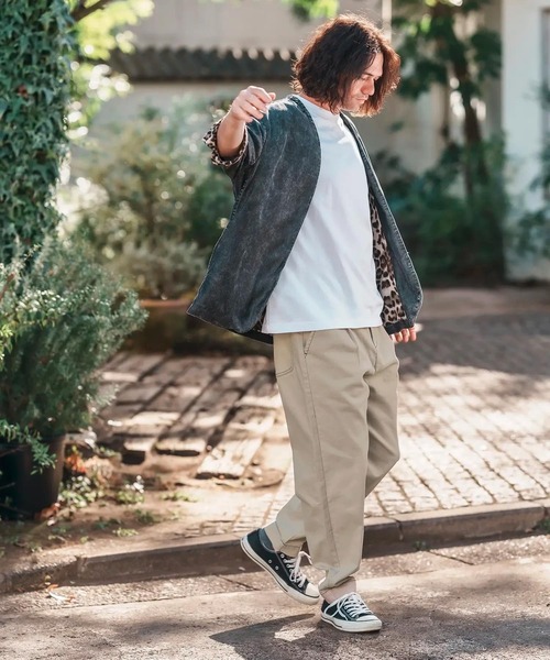 CAMBIO（カンビオ） チノパン mp13217-Tuck Stretch Easy Chino Pants