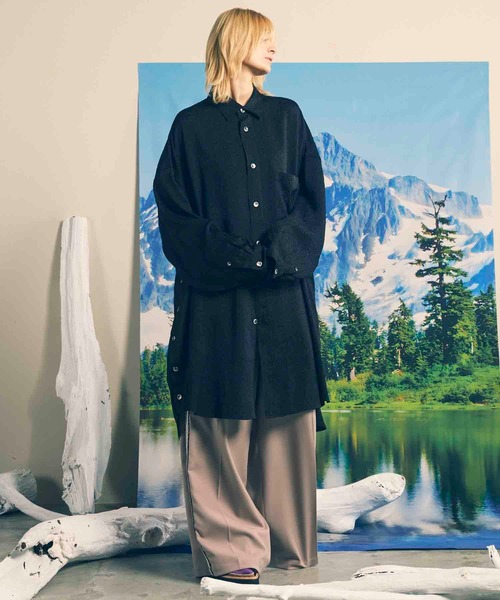 MAISON SPECIAL スラックス 「UNISEX」Prime-Wide Side Line