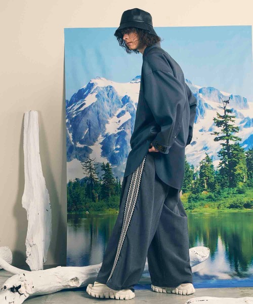 メゾンスペシャル　プライムワイドサイドラインバギーパンツ MAISON SPECIAL スラックス 「UNISEX」Prime-Wide Side Line