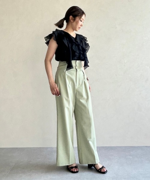 パンツ MAZZ DOUBLE WAIST PANTS nude:masahiko maruyama - Drop Crotch 2Tuck Easy Pants