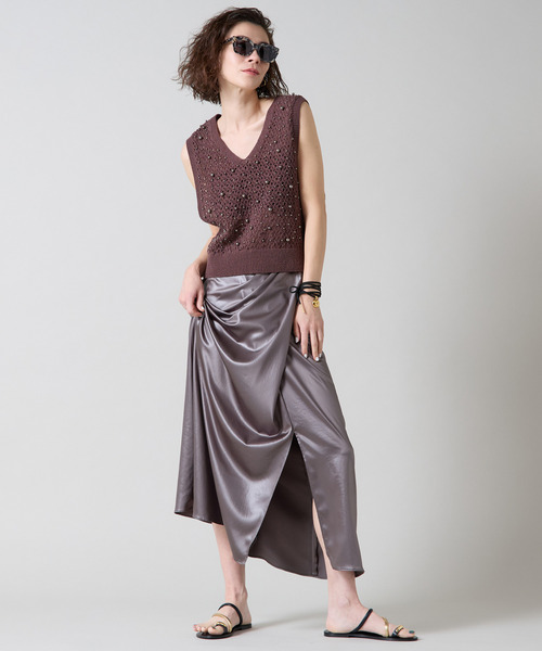 Liesse スカート タックドレープスカート : ZOZOTOWN Yahoo!店
