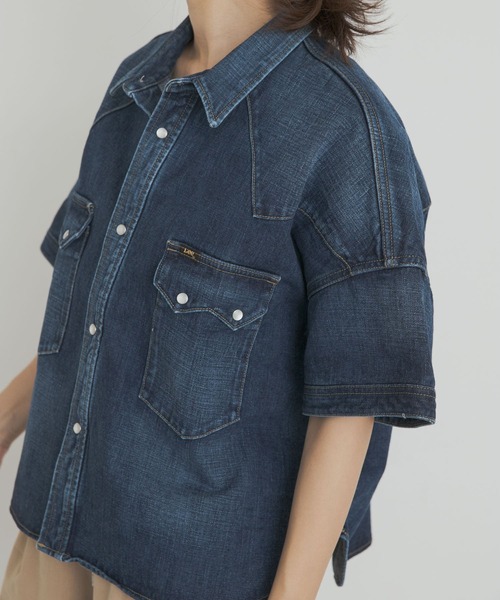 ブラウス シャツ 「別注」Lee101×DOORS　SHORT SHIRTS レディース 別注』Lee101×DOORS SHORT SHIRTS（シャツ/ブラウス）｜Lee