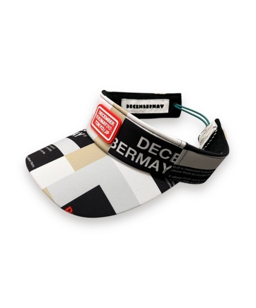 DECEMBERMAY サンバイザー DECEMBERMAY サンバイザー Tricolor print visor メンズ