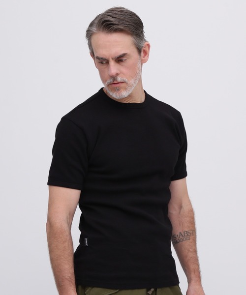 国内発送【AVIREX】MINI WAFFLE T-SHIRT MINI WAFFLE T-SHIRT / ミニワッフル 半袖Tシャツ / AVIREX