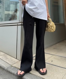 パンツ 「マイナス3キロ見え/低身長・高身長対応/サイズ展開あり」すっきりシルエットリブパンツ レディース｜ZOZOTOWN Yahoo!店