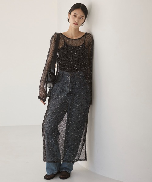 ANGIE ワンピース メッシュ シアー : ZOZOTOWN Yahoo!店 - 通販