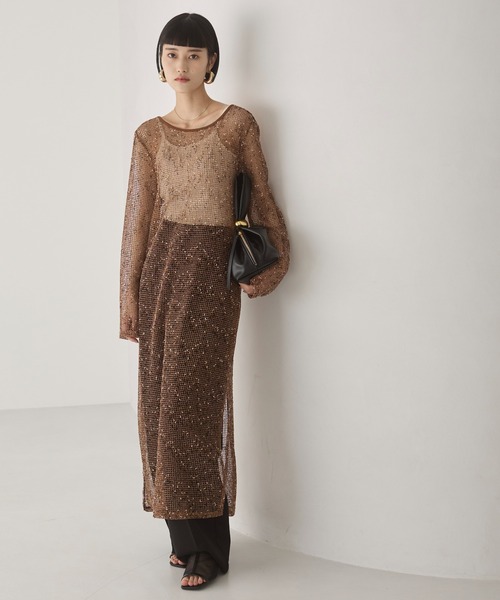 ANGIE ワンピース メッシュ シアー ワンピース : ZOZOTOWN Yahoo!店