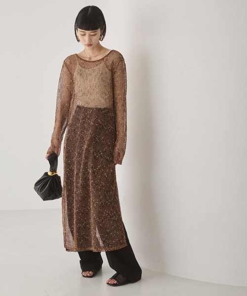 ANGIE ワンピース メッシュ シアー ワンピース : ZOZOTOWN Yahoo!店