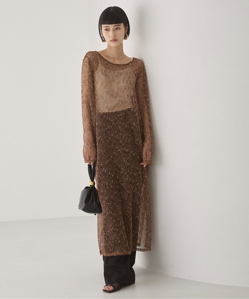 ANGIE ワンピース メッシュ シアー ワンピース : ZOZOTOWN Yahoo!店