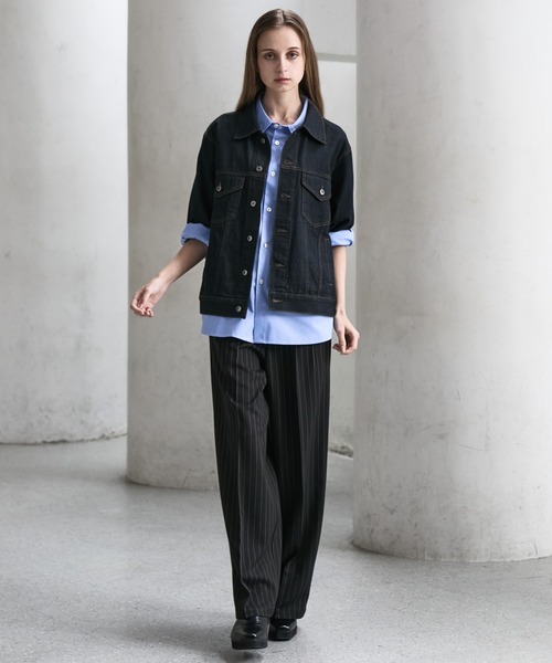 CLEL（クレイル） シャツ 半袖 「CLEL」Light Oz Denim Trucker Short