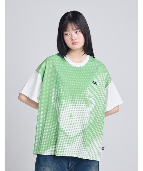tシャツ 「8」「it」evangelion x little sunny bite big tee レディース メンズ Little sunny bite tシャツ 「8」「it」「evangelion x little