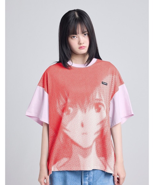tシャツ 「8」「it」「evangelion x little sunny bite」 face big tee レディース メンズ