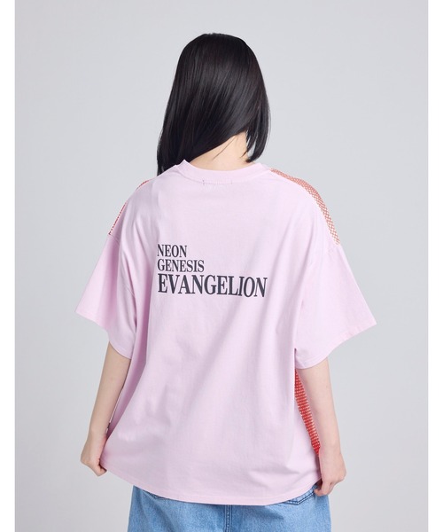 tシャツ 「evangelion x little sunny bite」 face big tee レディース メンズ Little sunny bite tシャツ evangelion x little face big tee